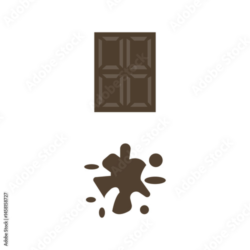Set of Chocolate Outline icon, Editable Stroke