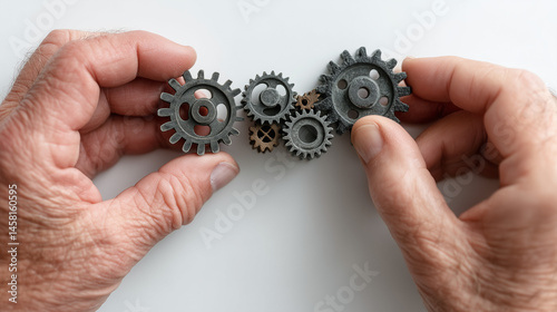 Hands Arranging Gears: A pa...