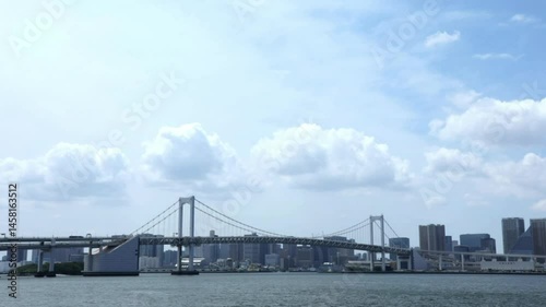 (東京都-風景タイムラプス)レインボーブリッジ１