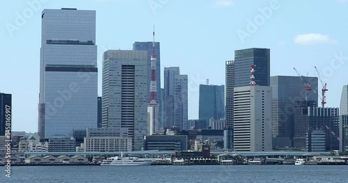 (東京都-風景動画)東京ベイエリア風景