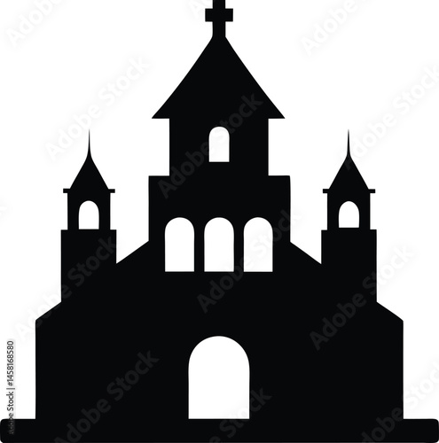 vector illustration of a castle