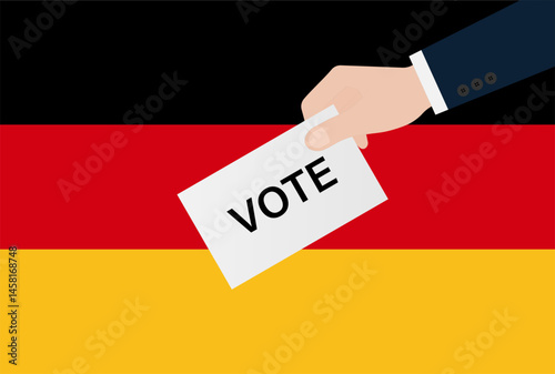 Election in the Germany. Election Concept. Vector Illustration.