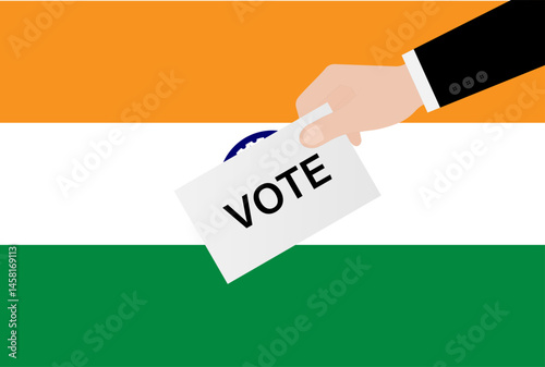 Election in the India. Election Concept. Vector Illustration.