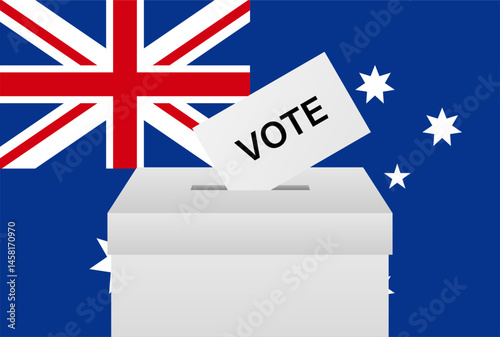 Election in the Australia. Election Concept. Vector Illustration.