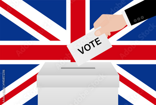 Election in the United Kingdom. Election Concept. Vector Illustration.