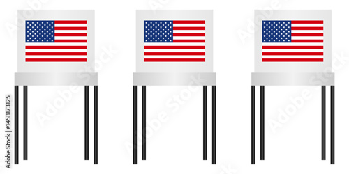 Presidential Election in the USA. Election Concept. Vector Illustration.