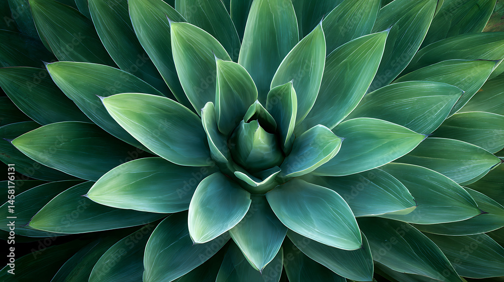 Fototapeta premium Agave plant top view