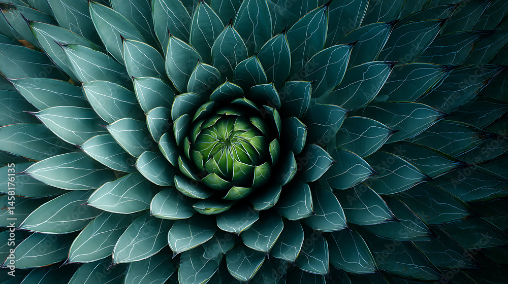 Obraz premium Agave plant top view