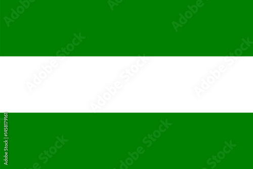 The flag of Rotterdam, the second-largest city in the Netherlands, is shown with accurate proportions and official colors.