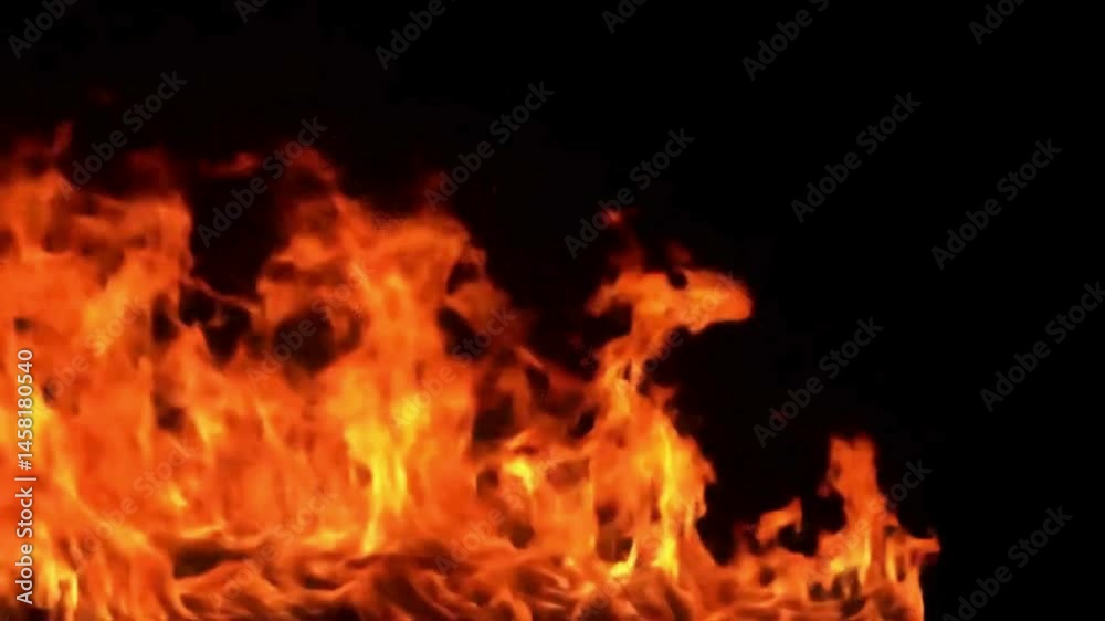 Burning fire flames rising up intensely in a dynamic and vibrant display of heat Burning fire flames rising up intensely in a dynamic and vibrant display of heat