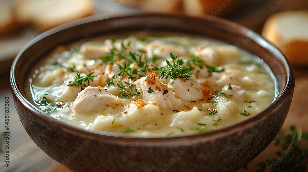 Chicken Soup with Thyme and Bread Chicken Soup with Thyme and Bread