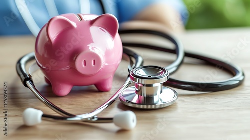 Healthcare savings and medical finance concepts. photo