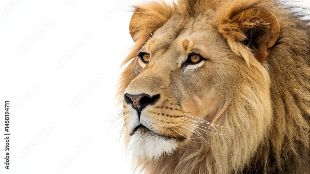 Fototapeta premium close up of a lion face