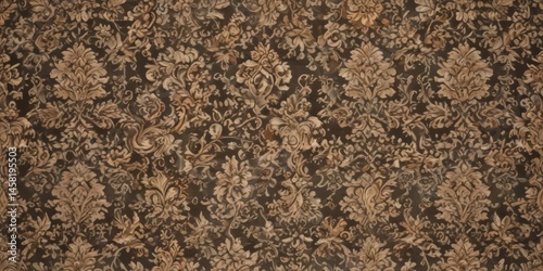 Intricate damask pattern, elegant floral swirls, seamless repeat ,  beauty,  decorative