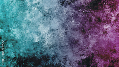 Abstract Texture Background, Grunge Teal and Green Painted Wall, Vintage Backdrop With Copy Space. Dive into the artistic allure of a rough texture canvas featuring gradients of white, green, golden, 