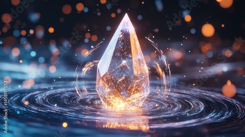 Luminous Crystal Orb: A Symphony of Light and Energy