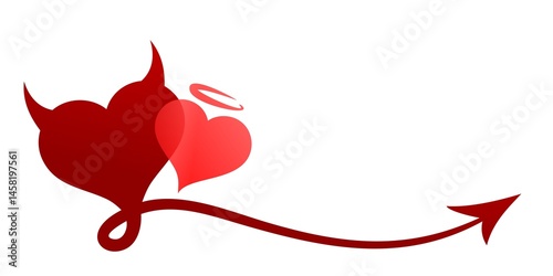 Symbol of the stylized red hearts.