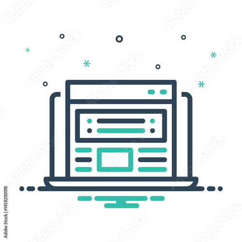Mix icon for web banner