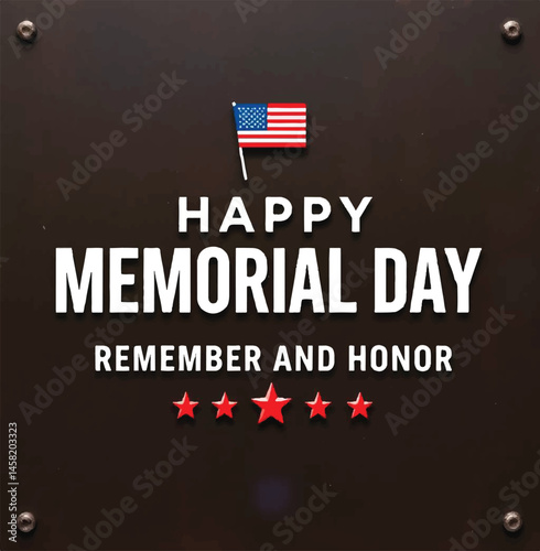 Memorial Day: Honoring Our Heroes , memorial day  poster design  vector illustration 


