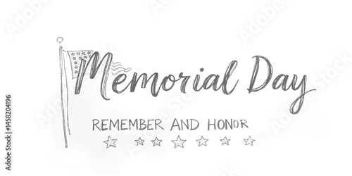 Memorial Day: Remember and Honor
 , Usa Memorial day grunge background

