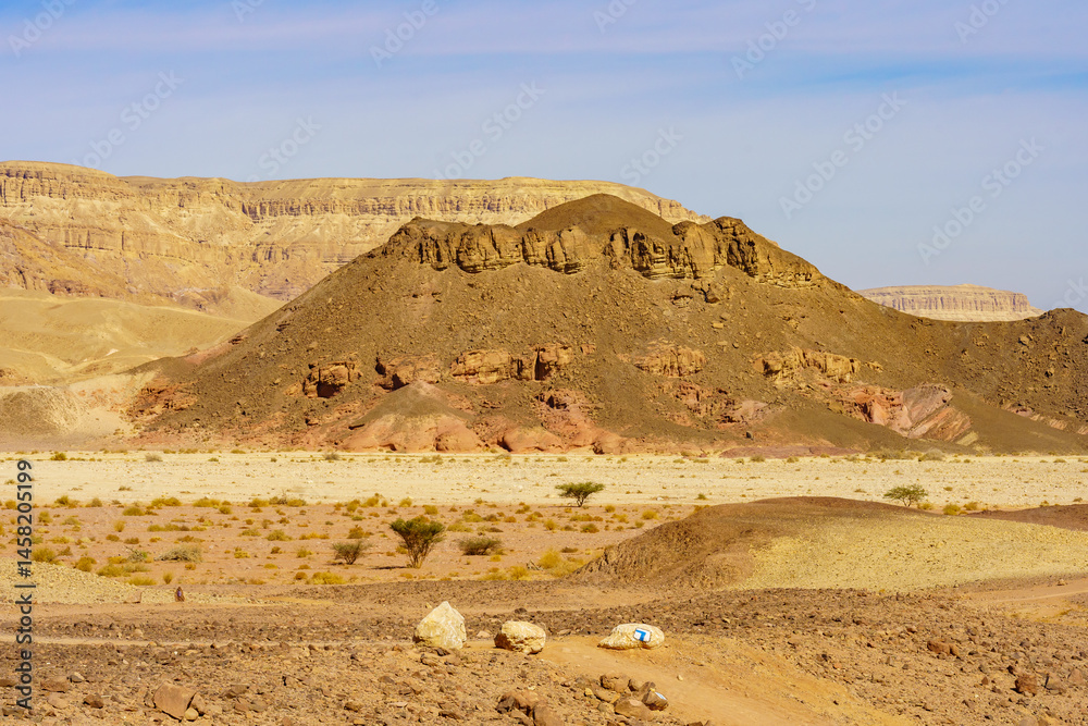 Rock formations and landscape, in Timna desert park