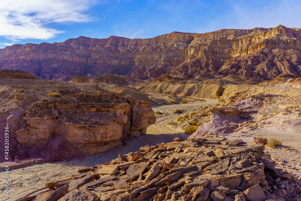 Rock formations and landscape, in Timna desert park