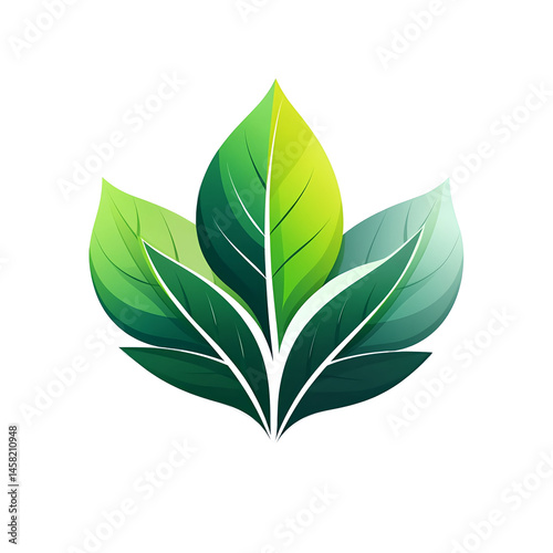 Green Life logo isolated on a white transparent background photo
