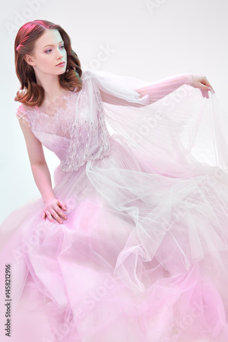 soft tender lady bride photo