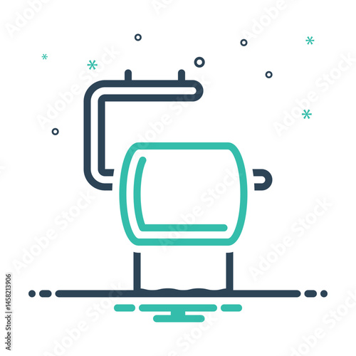 Mix icon for toilet paper