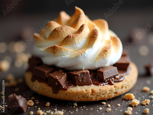S'mores Delight with chocolate and cookie