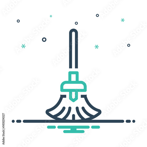 Mix icon for broom