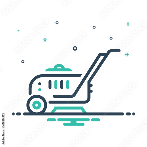Mix icon for cleaning machine
