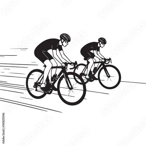 Cyclists in Motion A Dynamic Duo