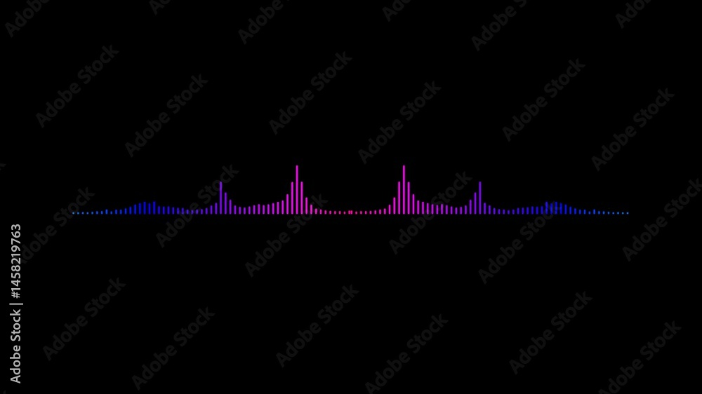 digital Audio spectrum animation. equalizer audio visualizer effect ...