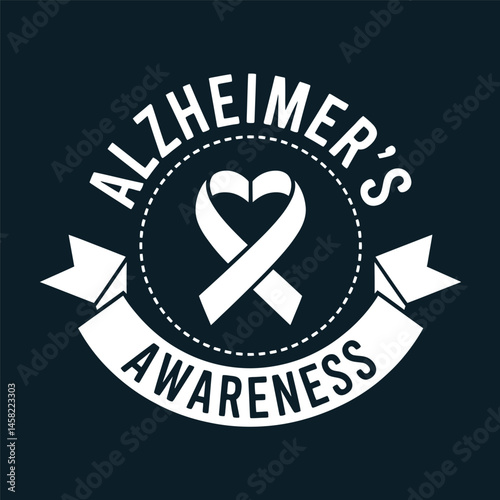 Alzheimer's and Brain awareness t-shirt design