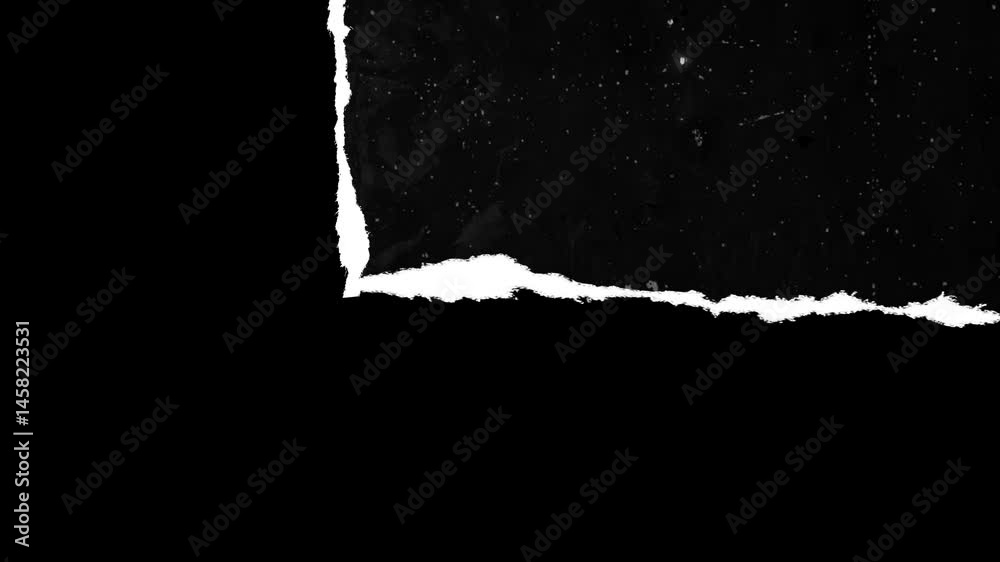 Paper Cut Transitions pack on black background. Includes wrap, tear ...