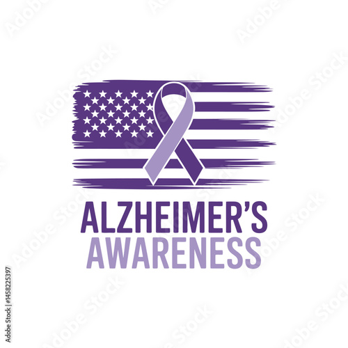 Alzheimer's and Brain awareness t-shirt design