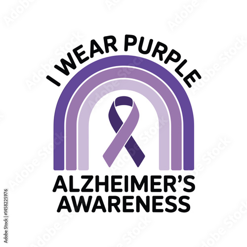 Alzheimer's and Brain awareness t-shirt design