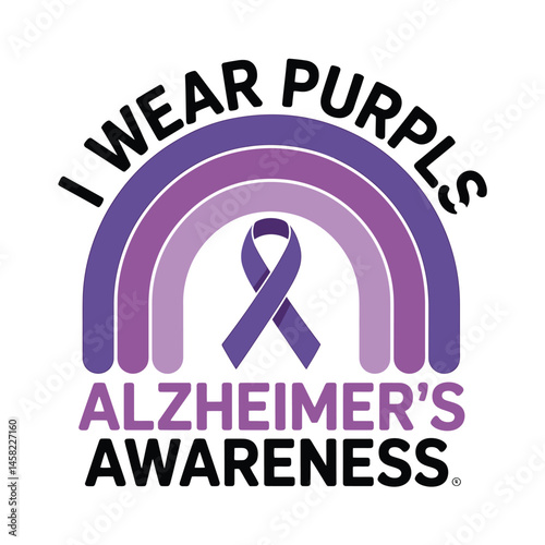 Alzheimer's and Brain awareness t-shirt design