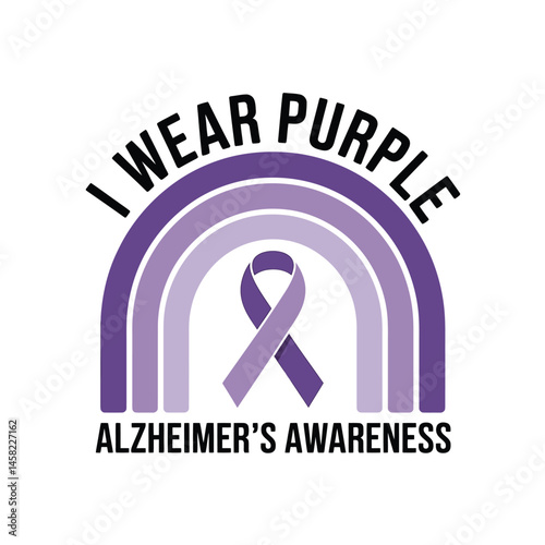 Alzheimer's and Brain awareness t-shirt design