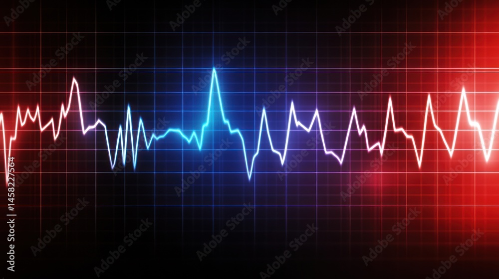 Abstract dynamic waveform pattern data chart technology background Abstract dynamic waveform pattern data chart technology background