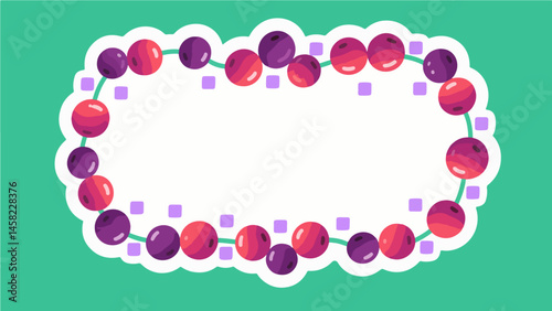 Fruit pattern, fruit vector pattern surrounds the boundary.