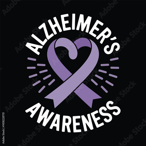 Alzheimer's and Brain awareness t-shirt design