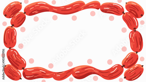 Fruit pattern, fruit vector pattern surrounds the boundary.