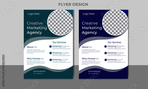 Professional Creative corporate marketing flyer design template 