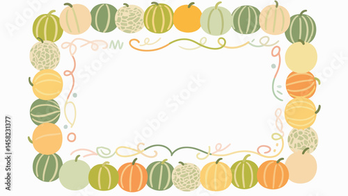 Fruit pattern, fruit vector pattern surrounds the boundary.