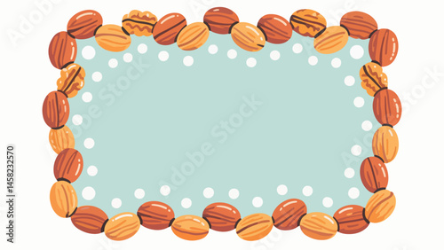 Fruit pattern, fruit vector pattern surrounds the boundary.