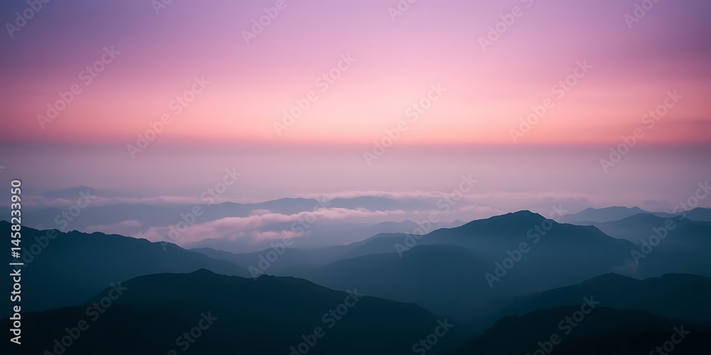 Obraz premium sunrise over mountains