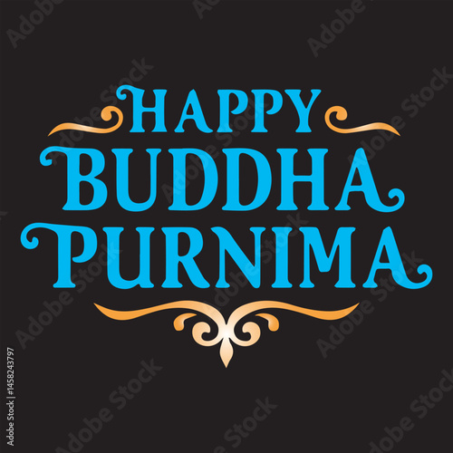 Happy Buddha Purnima Celebration Illustration,Buddha Purnima Festival Vector Art,Elegant Buddha Purnima Design,Buddha Purnima Minimalist Silhouette,Spiritual Buddha Purnima Artwork