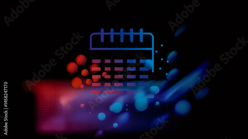 Calendar synchronization picture with digital factor